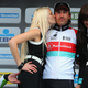 Illustration for article titled Cyclist Under Fire For Pinching A Podium Girl's Backside
